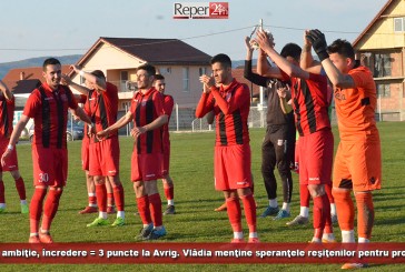Dăruire, ambiţie, încredere = 3 puncte la Avrig. Vlădia menţine speranţele reşiţenilor pentru promovare!