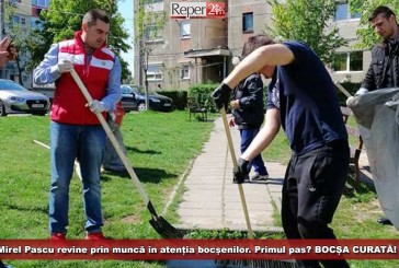 Mirel Pascu revine prin muncă în atenția bocșenilor. Primul pas? BOCȘA CURATĂ!