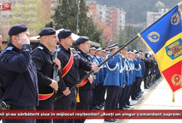 Jandarmii și-au sărbătorit ziua în mijlocul reșițenilor! „Aveți un singur comandant suprem: poporul român”, le-a transmis primarul Popa!