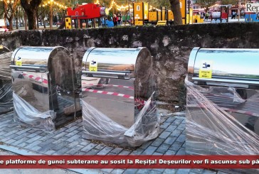 Primele platforme de gunoi subterane au sosit la Reșița! Deșeurilor vor fi ascunse sub pământ!
