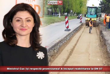 Ministrul Transporturilor, Răzvan Cuc, își respectă promisiunea! Au început lucrările de reabilitare pe DN 57!