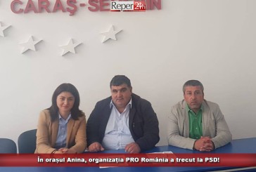 În orașul Anina, organizația PRO România a trecut la PSD!