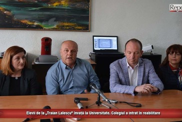 Elevii de la „Traian Lalescu” învață la Universitate. Colegiul a intrat în reabilitare