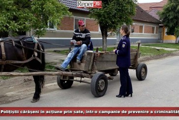 Polițiștii cărășeni în acțiune prin sate, într-o campanie de prevenire a criminalității