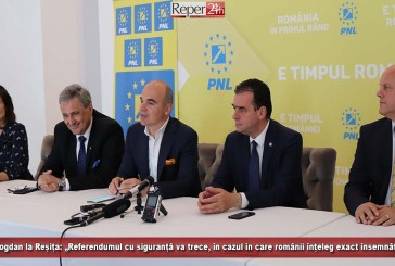 Rareș Bogdan la Reșița: „Referendumul cu siguranță va trece, în cazul în care românii înțeleg exact însemnătatea lui”