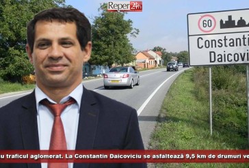 Gata cu traficul aglomerat. La Constantin Daicoviciu se asfaltează 9,5 km de drumuri vecinale
