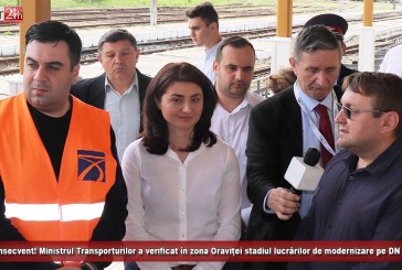 Consecvent! Ministrul Transporturilor a verificat în zona Oraviței stadiul lucrărilor de modernizare pe DN 57!