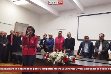 (E) Sală neîncăpătoare la Caransebeș pentru simpatizanții PSD! Luminița Jivan, aplaudată la scenă deschisă!