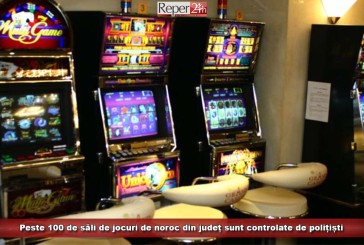 Peste 100 de săli de jocuri de noroc din județ sunt controlate de polițiști