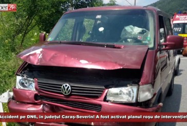 Accident pe DN6, în județul Caraș-Severin! A fost activat planul roșu de intervenție!