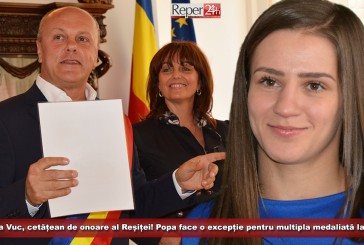Alina Vuc, cetățean de onoare al municipiului Reșița! Popa face o excepție pentru cea mai titrată luptătoare a României