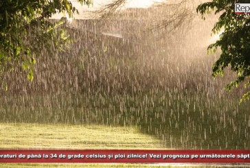 Temperaturi de până la 34 de grade celsius și ploi zilnice! Vezi prognoza meteo pentru următoarele două săptămâni!