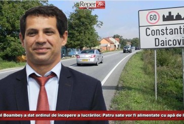Primarul Boambeș a dat ordinul de începere a lucrărilor. Patru sate vor fi alimentate cu apă de la rețea