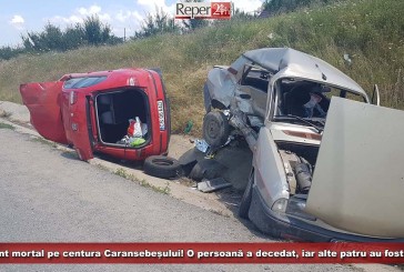 Accident mortal pe centura Caransebeșului! O persoană a decedat, iar alte patru au fost rănite!