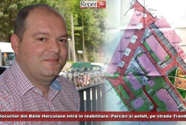 Zona blocurilor din Băile Herculane intră în reabilitare. Parcări și asfalt, pe strada Trandafirilor