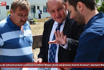 Lucrările de infrastructură continuă la Oțelu Roșu! „Este un proiect foarte frumos”, declară Mălăiescu!