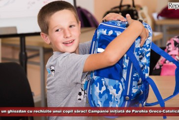 Donează un ghiozdan cu rechizite sau alimente unui copil sărac! Campanie inițiată de Parohia Greco-Catolică Doman