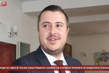 Drept la replică! Vicele Ionuț Popovici susține că n-a făcut trimitere la inspectorul Cornici!