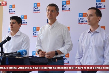 Dan Barna, la Reșița: „Oamenii au nevoie disperată să schimbăm felul în care se face politică în România!”