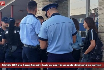 Stațiile CFR din Caraș-Severin, luate cu asalt în această dimineață, de polițiști