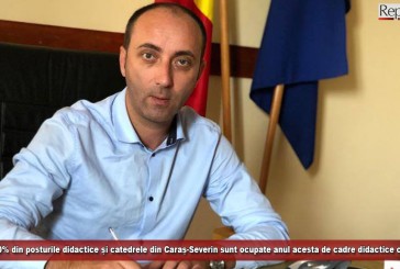 Peste 80% din posturile didactice și catedrele din Caraș-Severin sunt ocupate anul acesta de cadre didactice calificate