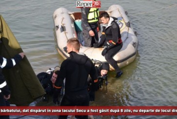 Trupul bărbatului, dat dispărut în zona lacului Secu a fost găsit după 8 zile, nu departe de locul dispariției