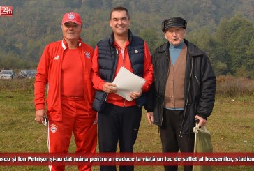 Mirel Pascu și Ion Petrișor și-au dat mâna pentru a readuce la viață un loc de suflet al bocșenilor, stadionul Izvor