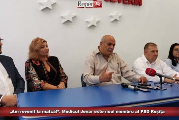 „Am revenit la matcă!”. Medicul Jenar este noul membru al PSD Reșița