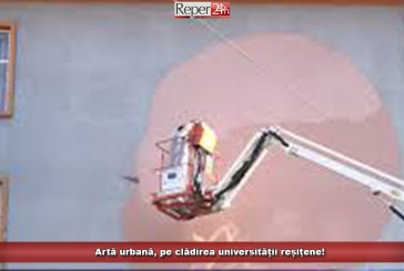 Artă urbană, pe clădirea universității reșițene!
