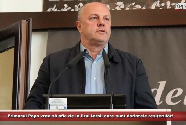 Primarul Popa vrea să afle de la firul ierbii care sunt dorințele reșițenilor!