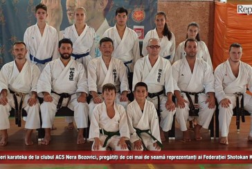 Șapte tineri karateka de la clubul ACS Nera Bozovici, pregătiți de cei mai de seamă reprezentanți ai Federației Shotokan Karate-Do
