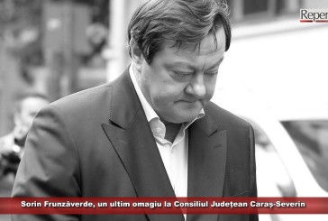 Sorin Frunzăverde, un ultim omagiu la Consiliul Județean Caraș-Severin