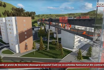 Promenadă și pistă de biciclete deasupra orașului! Cum se va schimba funicularul din centrul Reșiței?
