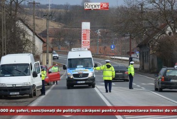 15.000 de șoferi, sancționați de polițiștii cărășeni pentru nerespectarea limitei de viteză!
