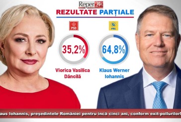 Klaus Iohannis, președintele României pentru încă cinci ani, conform exit-pollurilor!