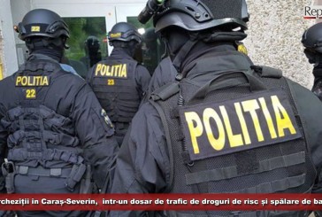Percheziții în Caraș-Severin, derulate cu sprijinul polițiștilor din Franța, într-un dosar de trafic de droguri și spălare de bani!