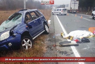 28 de persoane au murit anul acesta în accidentele rutiere din județ!