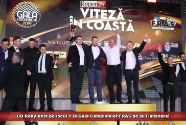Echipa CB Rally Vest a urcat pe prima treaptă a podiumului, la Gala Campionilor FRAS!
