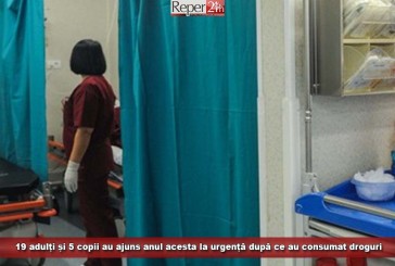 19 adulți și 5 copii au ajuns anul acesta la urgență după ce au consumat droguri