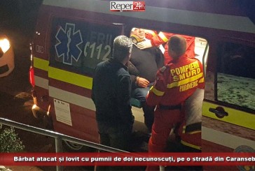 Bărbat atacat și lovit cu pumnii de doi necunoscuți, pe o stradă din Caransebeș