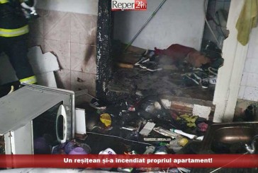 Un reșițean și-a incendiat propriul apartament!
