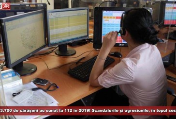 Peste 13.700 de cărășeni au sunat la 112 în 2019! Scandalurile, agresiunile și accidentele, în topul sesizărilor!