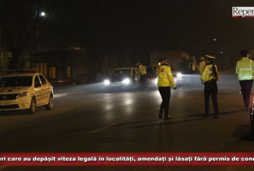 Șoferii care depășesc viteza legală în localități, în vizorul polițiștilor cărășeni