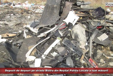 Depozit de deșeuri pe strada Bistra din Reșița! Poliția Locală a luat măsuri!