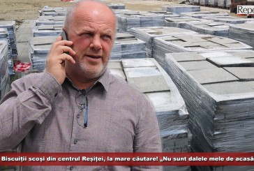 „Biscuiții” scoși din centrul Reșiței, la mare căutare! „Nu sunt dalele mele de acasă, de la mama și de la tata”!