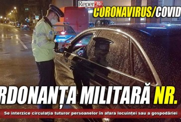 Se interzice circulația tuturor persoanelor în afara locuinței sau a gospodăriei