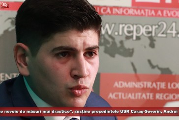 „Este nevoie de măsuri mai drastice”, susține președintele USR Caraș-Severin, Andrei Plujar