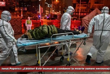 Ionuț Popovici: „Călăilor! Este inuman să condamni la moarte oameni nevinovaţi!”