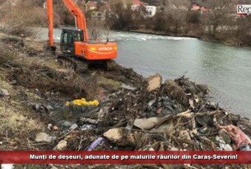Munți de deșeuri, adunate de pe malurile râurilor din Caraș-Severin!