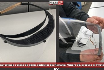 Un reșițean întinde o mână de ajutor spitalelor din România! Viziere 3D, produse și livrate gratuit!